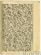 19.09-16.11.1939, Polska.
Dziennik pisany przez Barbarę Majewską podczas ucieczki rodziny przed bolszewikami po 17 września 1939 i podarowany matce - Marii Majewskiej, z okazji imienin w grudniu 1940 r.
Fot. zbiory Ośrodka KARTA, udostępniła Barbara Majewska-Luft