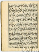 19.09-16.11.1939, Polska.
Dziennik pisany przez Barbarę Majewską podczas ucieczki rodziny przed bolszewikami po 17 września 1939 i podarowany matce - Marii Majewskiej, z okazji imienin w grudniu 1940 r.
Fot. zbiory Ośrodka KARTA, udostępniła Barbara Majewska-Luft