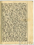 19.09-16.11.1939, Polska.
Dziennik pisany przez Barbarę Majewską podczas ucieczki rodziny przed bolszewikami po 17 września 1939 i podarowany matce - Marii Majewskiej, z okazji imienin w grudniu 1940 r.
Fot. zbiory Ośrodka KARTA, udostępniła Barbara Majewska-Luft