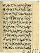 19.09-16.11.1939, Polska.
Dziennik pisany przez Barbarę Majewską podczas ucieczki rodziny przed bolszewikami po 17 września 1939 i podarowany matce - Marii Majewskiej, z okazji imienin w grudniu 1940 r.
Fot. zbiory Ośrodka KARTA, udostępniła Barbara Majewska-Luft