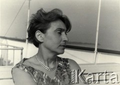 Lata 50-te, brak miejsca.
Zofia Hertz, współzałożycielka Instytutu Literackiego, portret.
Fot. NN, zbiory Ośrodka KARTA, przekazała Agata Niewiarowska

