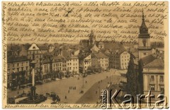 Lata 20-te, Warszawa, Polska.
Plac Zamkowy. 
Fot. NN, przekazał Marek Grabowski