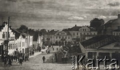 1938, Nowogródek, woj. nowogródzkie, Polska.
Rynek.
Fot. M. Szymenowicz, zbiory Ośrodka KARTA, kolekcję Marka Chmielowskiego udostępnił Zbigniew Węglowski

