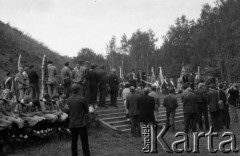 17.09.1981, Kraków, Polska.
Uroczystości pod Kopcem Józefa Piłsudskiego upamiętniające sowiecką agresję na Polskę w 1939 roku.
Fot. Romana Kahl-Stachniewicz, zbiory Ośrodka KARTA [1981-17]