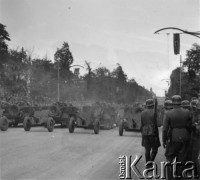 5.10.1939, Warszawa, Polska.
Uroczysta defilada wojsk niemieckich, formacje 