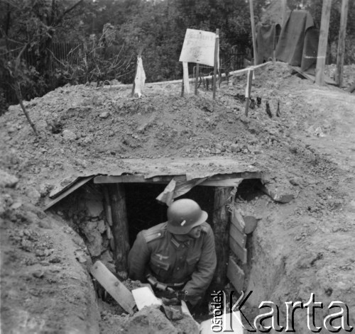 Wrzesień 1939, Polska.
Schron bojowy.
Fot. prof. Heinrich Hoffmann, zdjęcia z albumu 