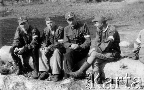 14.07.1944, Ciechanowiszki, pow. Wileńsko-Trocki.
Oddział partyzancki Bazy z Kedywu Komendy Okręgu Wileńskiego AK w czasie akcji 