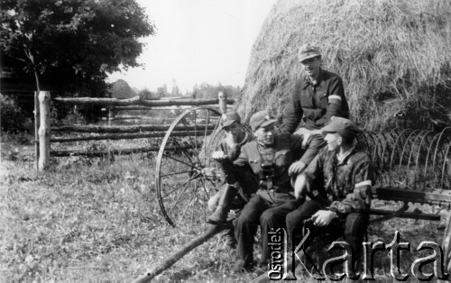 14.07.1944, Ciechanowiszki, pow. Wileńsko-Trocki.
Oddział partyzancki Bazy z Kedywu Komendy Okręgu Wileńskiego AK w czasie akcji 
