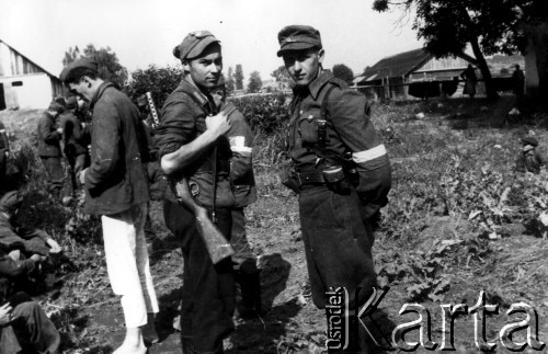 15.07.1944, Ciechanowiszki, pow. Wileńsko-Trocki.
Oddział partyzancki Bazy z Kedywu Komendy Okręgu Wileńskiego AK w czasie akcji 