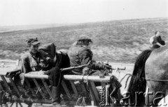 15.07.1944, okolice Wilna, pow. Wileńsko-Trocki.
Oddział partyzancki Bazy z Kedywu Komendy Okręgu Wileńskiego AK w czasie akcji 