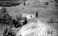 15.07.1944, okolice Wilna, pow. Wileńsko-Trocki.
Oddział partyzancki Bazy z Kedywu Komendy Okręgu Wileńskiego AK w czasie akcji 