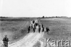 15.07.1944, okolice Wilna, pow. Wileńsko-Trocki.
Oddział partyzancki Bazy z Kedywu Komendy Okręgu Wileńskiego AK w czasie akcji 