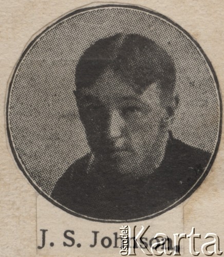 Początek XX w., brak miejsca.
Portret J. S. Johnsona.
Fot. NN, zbiory Ośrodka Karta, udostępniło Warszawskie Towarzystwo Cyklistów (WTC).
