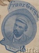 Koniec XIX wieku, brak miejsca.
Franz Gerger - portret.
Fot. NN, zbiory Ośrodka Karta, udostępniło Warszawskie Towarzystwo Cyklistów (WTC).