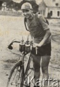 1933, Polska.
Michał Korsak-Zalewski - kolarski mistrz Polski.
Fot. NN, Warszawskie Towarzystwo Cyklistów, zbiory Ośrodka KARTA