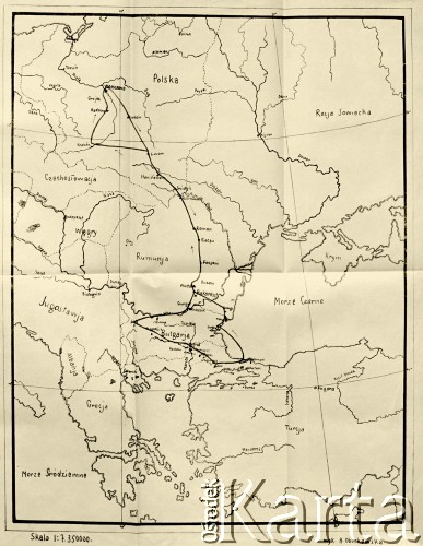 1931, brak miejsca.
Mapa Azji mniejszej dołączona do książki 