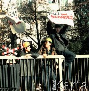1988, Gdańsk, Polska.
Strajk w Stoczni Gdańskiej im. Lenina.
Fot. Wojciech Druszcz, zbiory Ośrodka KARTA


