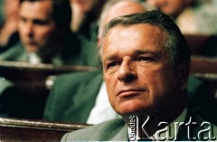 2.08.1989, Warszawa, Polska.
Posiedzenie Sejmu, gen. Czesław Kiszczak w dniu desygnowania na premiera.
Fot. Wojciech Druszcz, zbiory Ośrodka KARTA