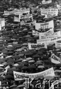 1989, Częstochowa, Polska.
Pielgrzymka ludzi pracy.
Fot. Wojciech Druszcz, zbiory Ośrodka KARTA
