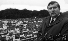 1988, Częstochowa, Polska.
Pielgrzymka Ludzi Pracy na Jasną Górę. Na zdjęciu Lech Wałęsa.
Fot. Wojciech Druszcz, zbiory Ośrodka KARTA