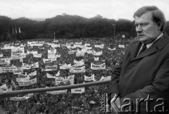 1988, Częstochowa, Polska.
Pielgrzymka Ludzi Pracy na Jasną Górę. Na zdjęciu Lech Wałęsa.
Fot. Wojciech Druszcz, zbiory Ośrodka KARTA