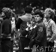 1986, Jarocin, Polska.
Festiwal rockowy.
Fot. Wojciech Druszcz, zbiory Ośrodka KARTA