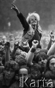 1986, Jarocin, Polska.
Festiwal rockowy.
Fot. Wojciech Druszcz, zbiory Ośrodka KARTA