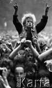 1986, Jarocin, Polska.
Festiwal rockowy.
Fot. Wojciech Druszcz, zbiory Ośrodka KARTA