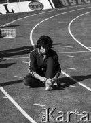 1972, Bydgoszcz, Polska.
Irena Szewińska - lekkoatletka, siedmiokrotna medalistka olimpijska - podczas Międzynarodowego Memoriału Janusza Kusocińskiego.
Fot. Wojciech Druszcz, zbiory Ośrodka KARTA