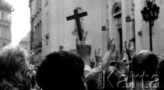 3.05.1982, Warszawa, Polska.
Niezależna manifestacja na Starym Mieście.
Fot. Wojciech Druszcz, zbiory Ośrodka KARTA
