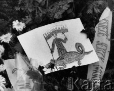 4.11.1984, Warszawa, Polska.
Kościół św. Stanisława Kostki. Pogrzeb księdza Jerzego Popiełuszki.
Fot. Wojciech Druszcz, zbiory Ośrodka KARTA