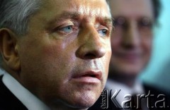 24.06.2006, Warszawa, Polska.
V Kongres sprawozdawczo-wyborczy Samoobrony Rzeczpospolitej Polskiej. Na zdjęciu wicepremier i minister rolnictwa Andrzej Lepper. 
Fot. Wojciech Druszcz, zbiory Ośrodka KARTA