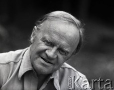 Lata 70., Polska.
Pisarz Roman Bratny.
Fot. Wojciech Druszcz, zbiory Ośrodka KARTA