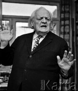 1972, Warszawa, Polska.
Melchior Wańkowicz - pisarz, dziennikarz, reportażysta i publicysta.
Fot. Wojciech Druszcz, zbiory Ośrodka KARTA