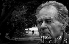 2007, Warszawa, Polska.
Pisarz, laureat nagrody Nike Wiesław Myśliwski. 
Fot. Wojciech Druszcz, zbiory Ośrodka KARTA