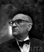 1976, Warszawa, Polska.
Jarosław Iwaszkiewicz - pisarz, w latach 1959-1980 prezes Związku Literatów Polskich. 
Fot. Wojciech Druszcz, zbiory Ośrodka KARTA.