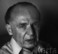 1979, Warszawa, Polska.
Pisarz, scenarzysta Zbigniew Safjan.
Fot. WojciechDruszcz, zbiory Ośrodka KARTA