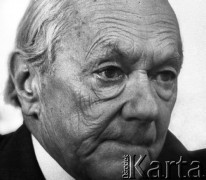 1980, Warszawa, Polska.
Pisarz Andrzej Kuśniewicz.
Fot. WojciechDruszcz, zbiory Ośrodka KARTA