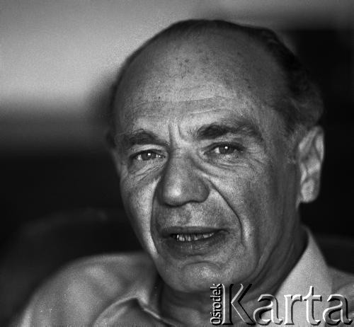 1979, Warszawa, Polska.
Pisarz, scenarzysta Zbigniew Safjan.
Fot. WojciechDruszcz, zbiory Ośrodka KARTA