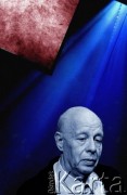 1997, Warszawa, Polska.
Erwin Axer, reżyser teatralny, autor felietonów teatralnych i zapisków wspomnieniowych. 
Fot. Wojciech Druszcz, zbiory Ośrodka KARTA.
