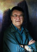 10.09.1996, Warszawa, Polska.
Malarz, rzeźbiarz Zdzisław Beksiński.
Fot. Wojciech Druszcz, zbiory Ośrodka KARTA