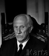 1975, Warszawa, Polska.
Archeolog, egiptolog, historyk sztuki, członek PAN profesor Kazimierz Michałowski.
Fot. Wojciech Druszcz, zbiory Ośrodka KARTA