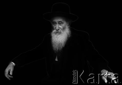 26.02.1997, Warszawa, Polska.
Chasydzki rabin Pinchas Menachem Joskowicz, w latach 1988-1999 naczelny rabin Polski.
Fot. Wojciech Druszcz, zbiory Ośrodka KARTA.