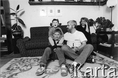 Kwiecień 1989, Gdańsk, Polska.
Jan Krzysztof Bielecki, kandydat Komitetu Obywatelskiego 
