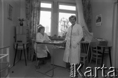 Kwiecień 1989, Gdańsk, Polska.
Olga Krzyżanowska (z prawej), kandydatka Komitetu Obywatelskiego 