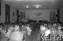 1989, Gdańsk (?), Polska.
II Wojewódzki Zjazd NSZZ Rolników Indywidualnych 
