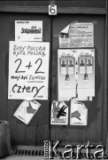 Maj 1989, Tczew, Polska.
Spotkanie na rynku z kandydatami Komitetu Obywatelskiego 