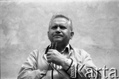 Maj 1989, Żukowo, Polska.
Czesław Nowak podczas spotkania z kandydatami Komitetu Obywatelskiego 