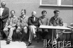 Wiosna 1989, Polska.
Kampania przedwyborcza. Na zdjęciu m.in. kandydaci Komitetu Obywatelskiego 