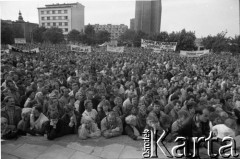 Maj 1989, Gdynia, Polska.
Wiec 